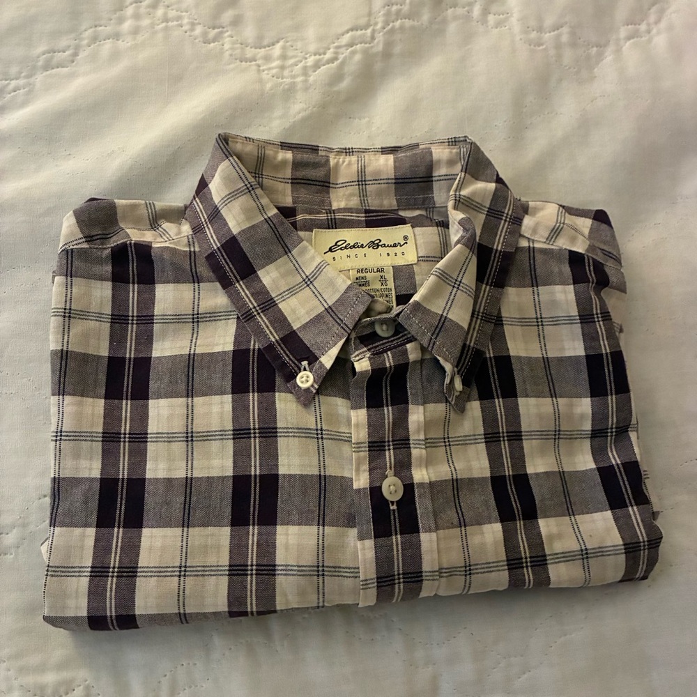 Eddie Bauer men’s cotton XL short sleeve shirt